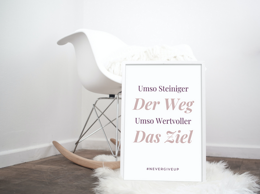 Steiniger Weg - Wertvoller das Ziel