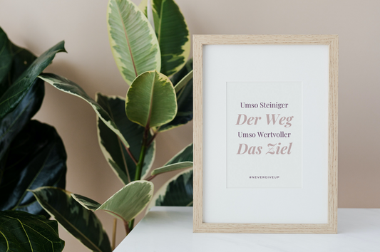 Steiniger Weg - Wertvoller das Ziel